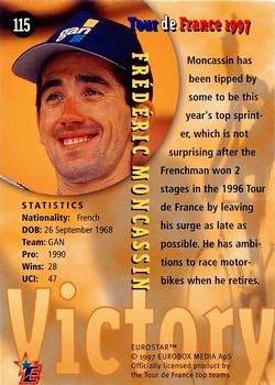 1997 Eurostar Tour de France #115 Frederic Moncassin Back